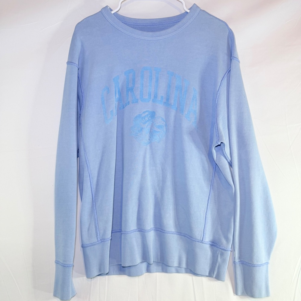 Tailgate UNC North Carolina‎ Tar Heels Sweatshirt Blue Graphic Pullover S